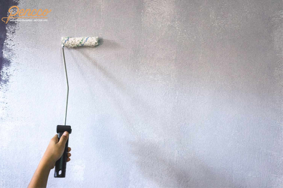 quét lớp sơn lót