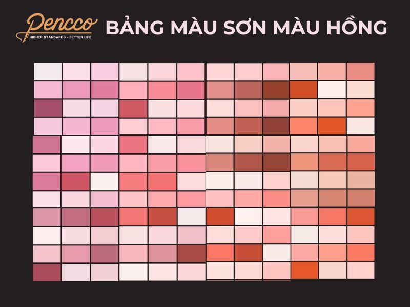 bảng màu hồng
