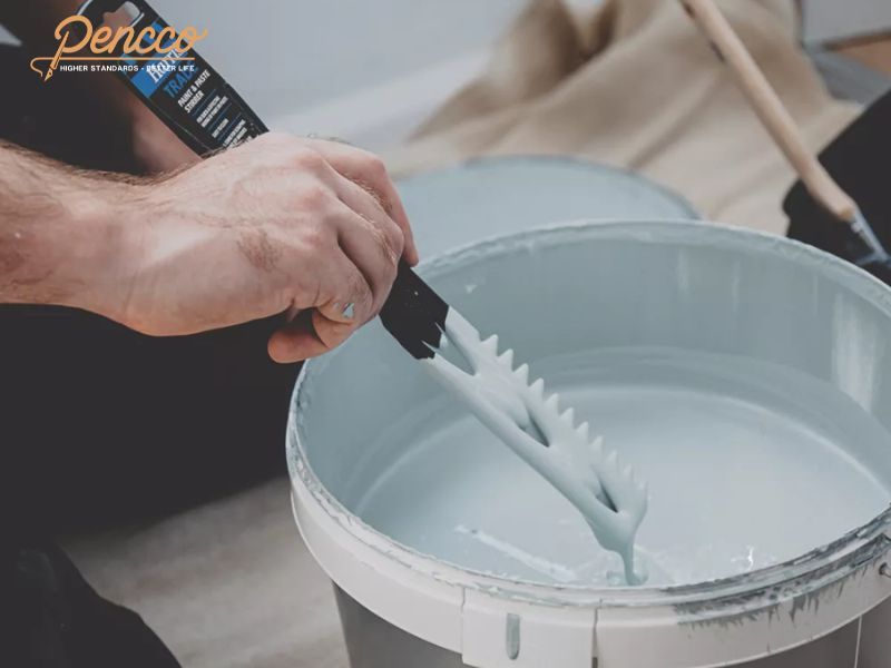 Kiểm tra độ đặc của sơn bằng dụng cụ chuyên nghiệp