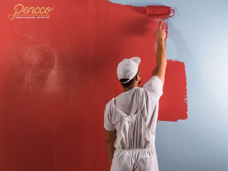 tự sơn tường nhà cho lớp sơn phủ