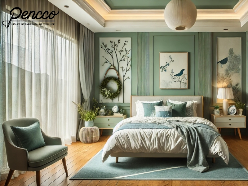 nhà sơn màu gì đẹp cho mệnh Mộc