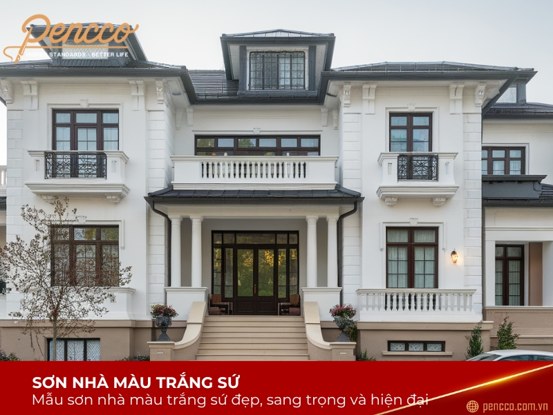 Sơn nhà màu trắng sứ