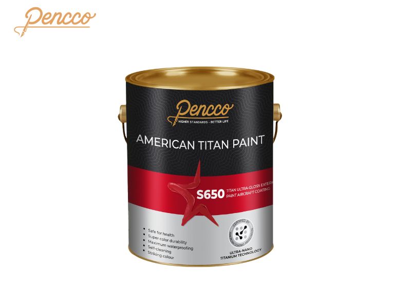 Sơn Titan nội thất siêu bóng Pencco S600 là dòng sản phẩm cao cấp với khả năng làm sạch không khí, kháng khuẩn và chống bám bẩn vượt trội