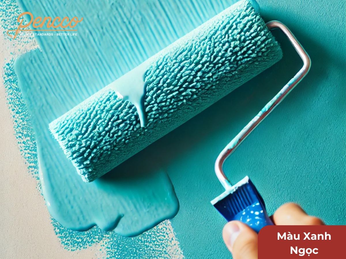Sơn tường màu xanh ngọc