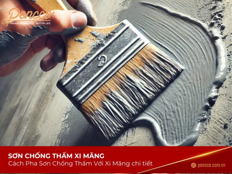 cách pha sơn chống thấm xi măng