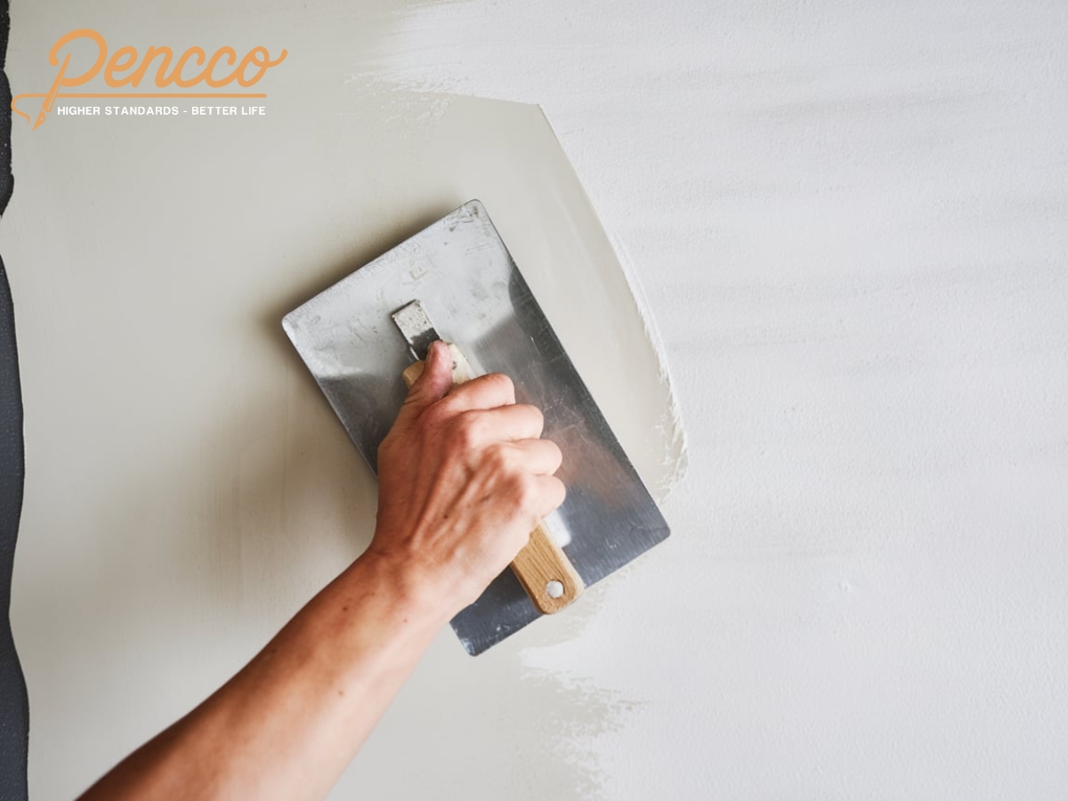 cách sử dụng bột trét tường