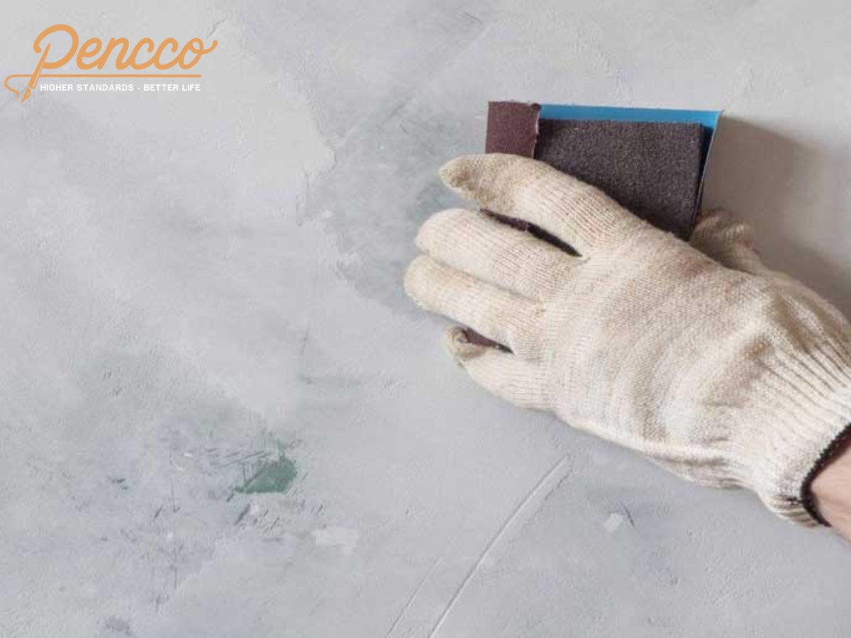 Chuẩn bị bề mặt tường trước khi thi công sơn lót chống thấm