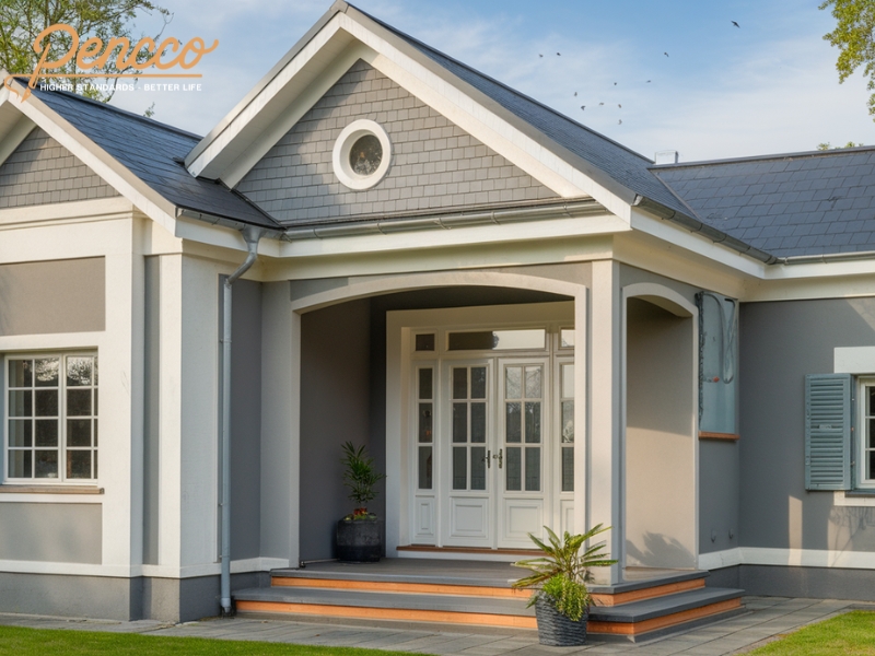 Màu xám trắng - sự lựa chọn hoàn hảo cho kiến trúc nhà hiện đại