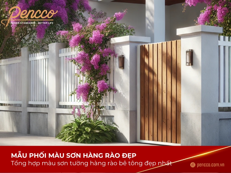 màu sơn hàng rào đẹp