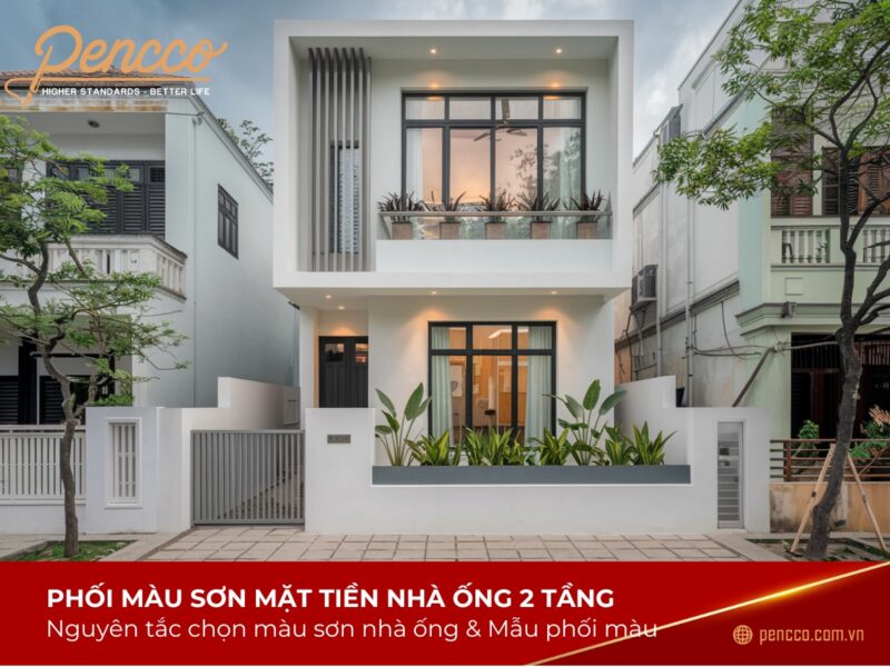 Màu sơn mặt tiền nhà đẹp