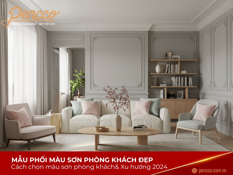 màu sơn phòng khách đẹp 2025