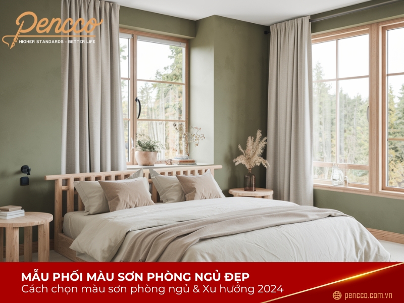 Phối màu sơn phòng ngủ đẹp