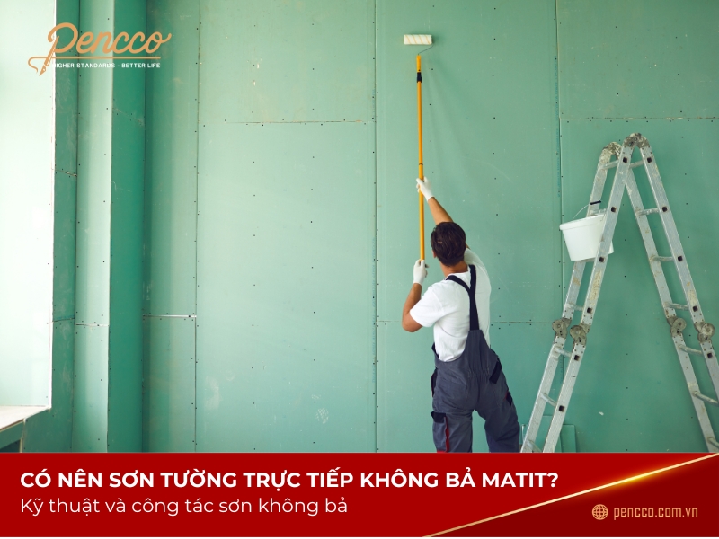 sơn tường không cần bả