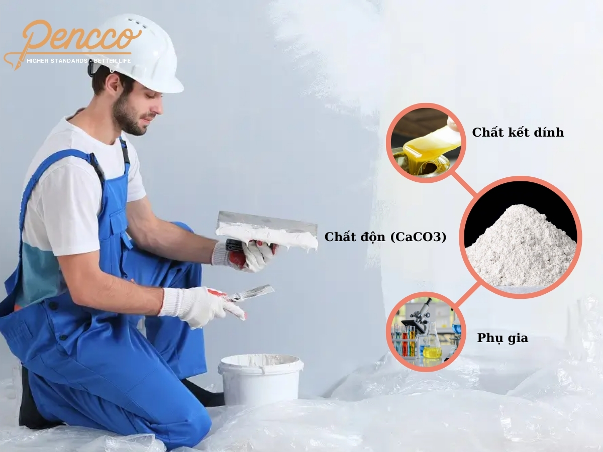 Thành phần chính của bột trét tường