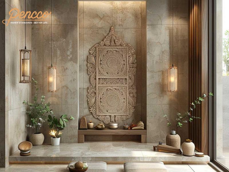 Màu sơn phòng thờ cho người mệnh Thổ