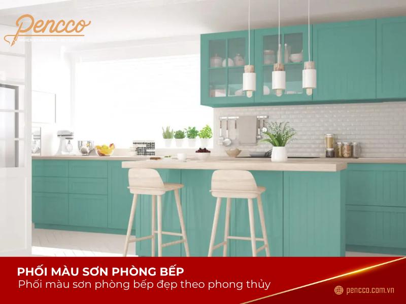 màu sơn phòng bếp đẹp phong thủy