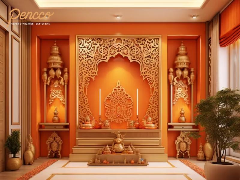 Màu sơn phòng thờ cho người mệnh Hỏa