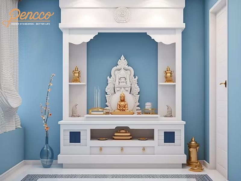 Màu sơn phòng thờ cho người mệnh Thủy