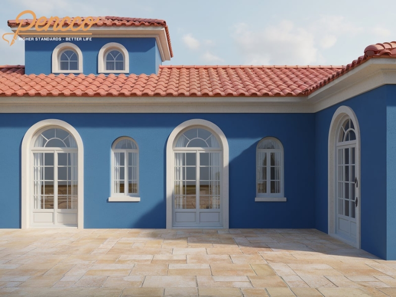 Nhà Địa Trung Hải màu xanh lam Egyptian Blue