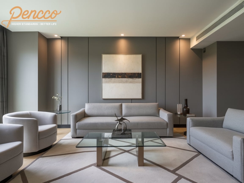 Nội thất phòng khách Slate Gray