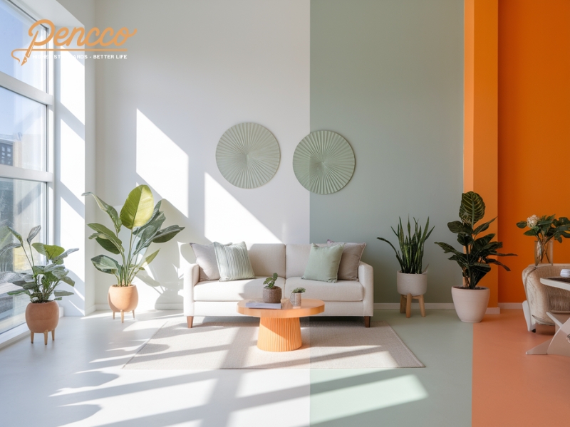 Thiết kế nội thất phối màu bổ sung cấp 2